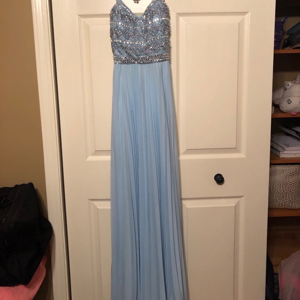 Blue prom dress